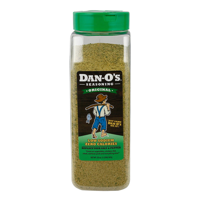 Dan-O's Original Low Sodium Zero-Cal Seasoning & Rub Gluten Free No MSG 20 Oz