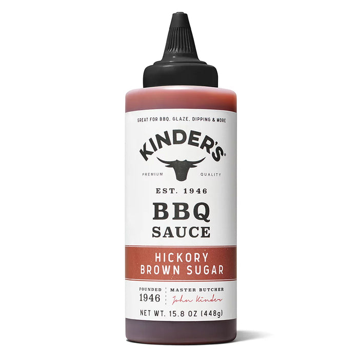 Kinder's Hickory Brown Sugar BBQ Sauce Handcrafted Gluten Free No HFCS 15.8oz