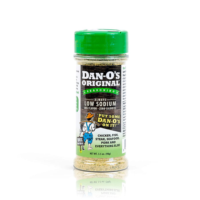 Dan-O's Original Low Sodium Seasoning and Rub 3.5 Oz Bottle Gluten Free No MSG