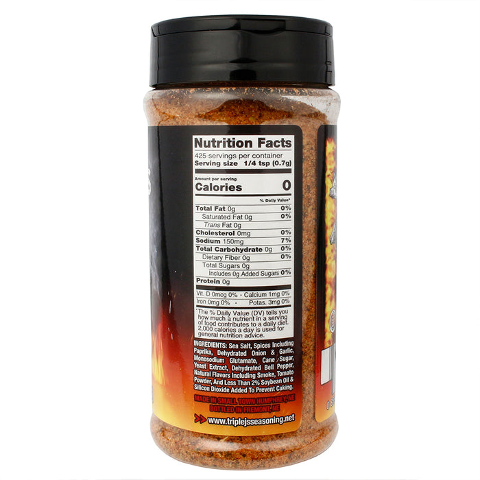 Triple J's All Purpose Spicy Seasoning Beef Pork Poultry Fish Gluten Free 10.5oz