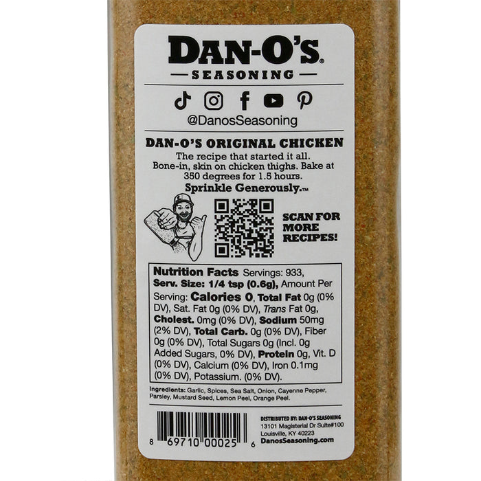 Dan-O's Spicy Original All-Purpose Low Sodium Seasoning Gluten-Free No —  The Big BBQ Co.