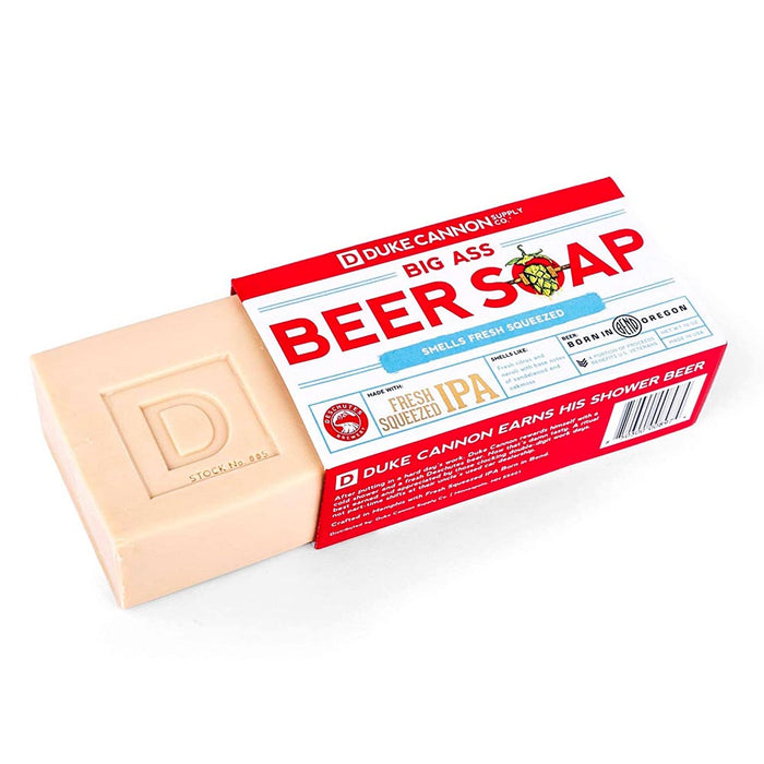 Duke Cannon Big Ass Beer Soap 10 Oz Bar Deschutes Fresh Squeezed IPA 01IPABEER