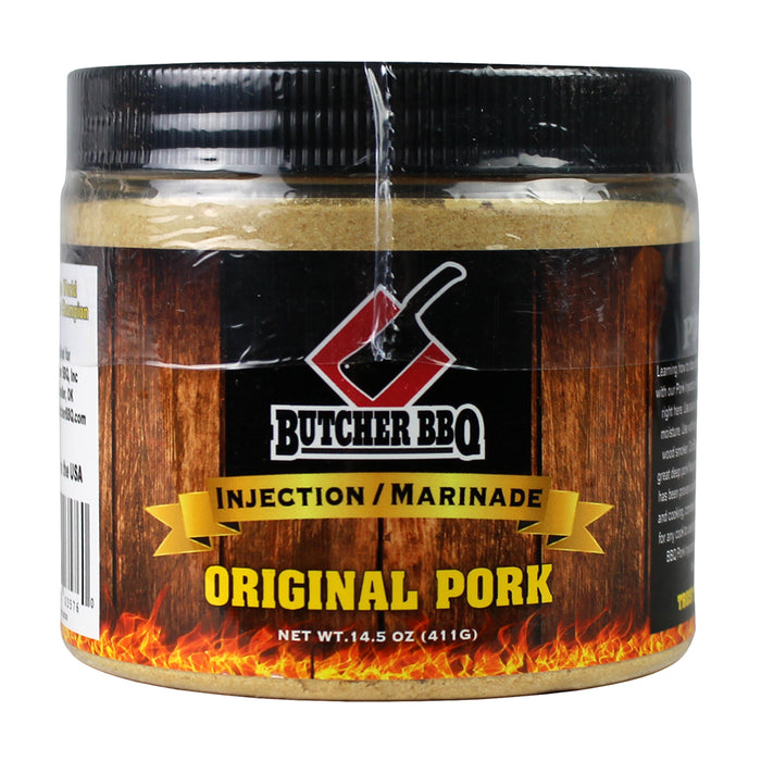 Butcher BBQ Pork Injection or Marinade 14.5 oz Deep Pork Flavor Gluten Msg Free
