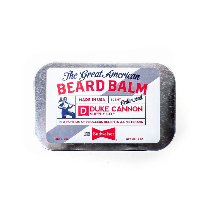 Duke Cannon Great American Budweiser Beard Balm 1.1 Oz Tin 04BDBALMBUDWEISER1