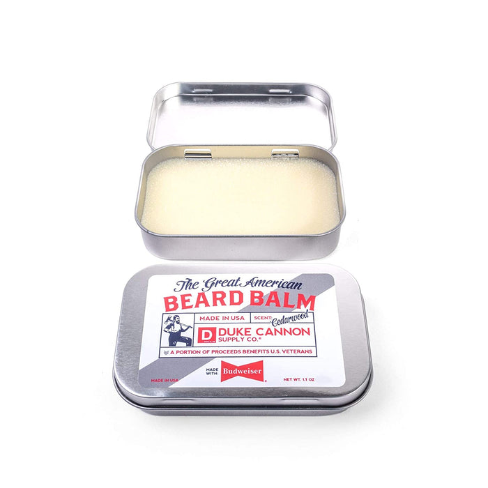 Duke Cannon Great American Budweiser Beard Balm 1.1 Oz Tin 04BDBALMBUDWEISER1