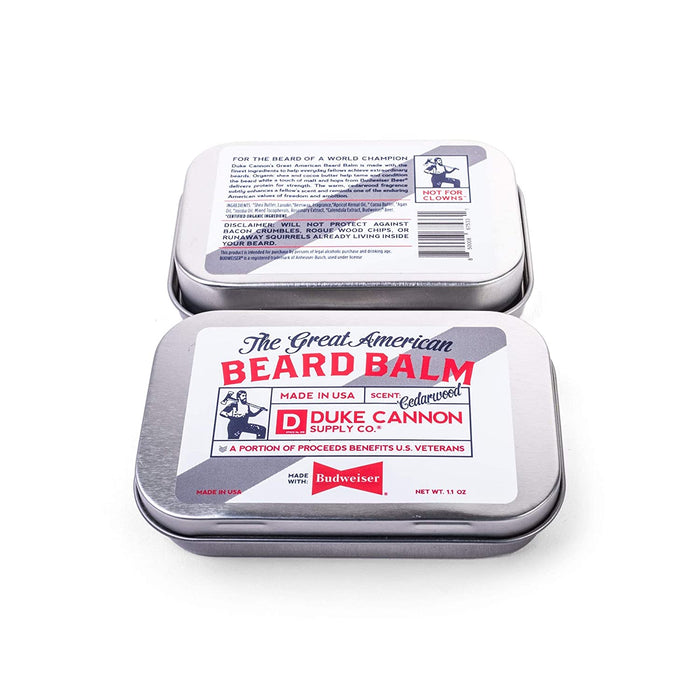 Duke Cannon Great American Budweiser Beard Balm 1.1 Oz Tin 04BDBALMBUDWEISER1