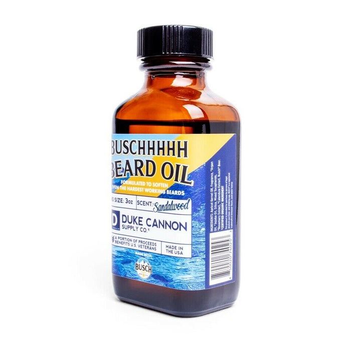 Duke Cannon Great American Busch Beer Beard Oil 3 Oz Bottle 04BDOILBUSCH1