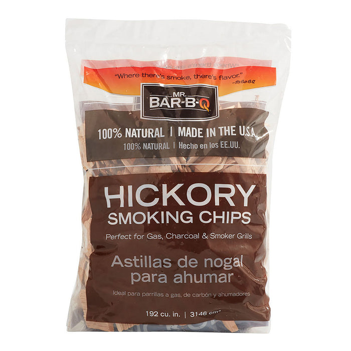 Mr Bar-B-Q Hickory Smoking Chips 100% Natural Wood Gas Charcoal Smoker 05011Y