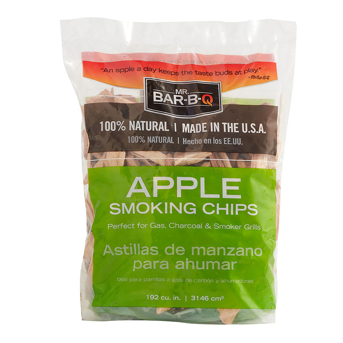 Mr Bar-B-Q Apple Smoking Chips 100% Natural AppleWood Gas Charcoal Smoker 05012Y