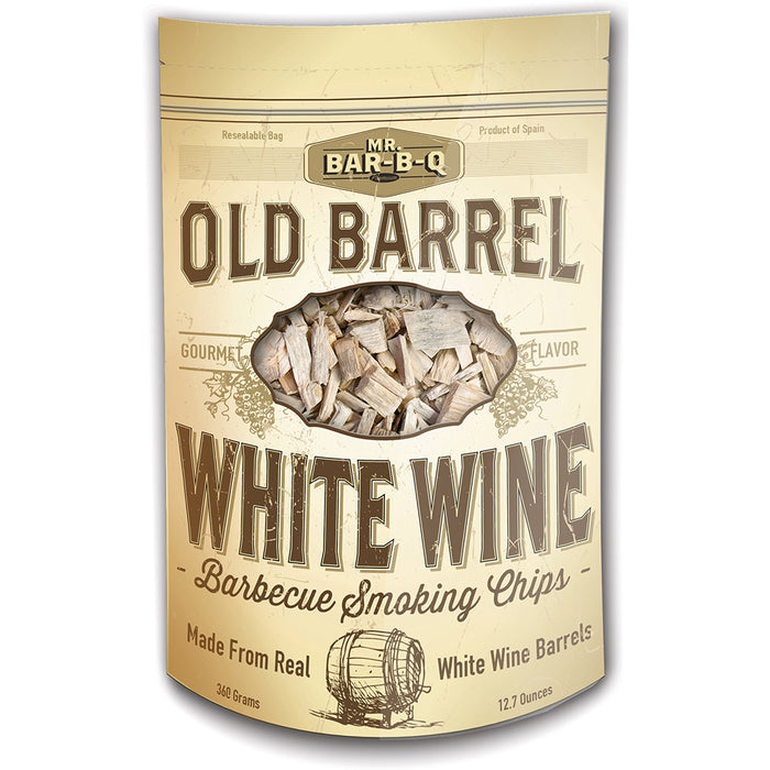 Mr. Bar-B-Q Old Barrel White Wine Barbecue Smoking Chips 12.7 Oz Bag 05041BC