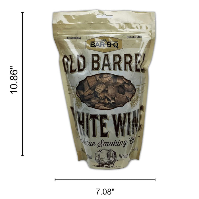 Mr. Bar-B-Q Old Barrel White Wine Barbecue Smoking Chips 12.7 Oz Bag 05041BC