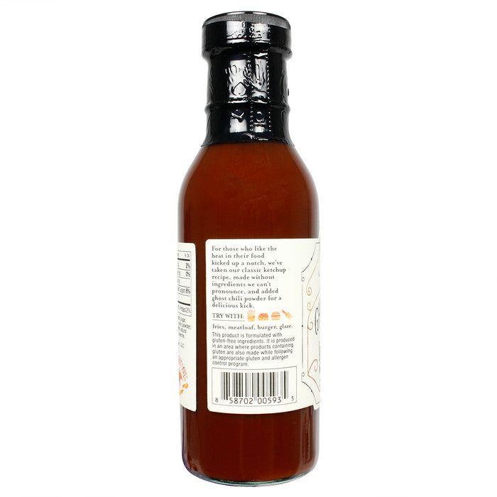 Brownwood Farms Spicy Ghost Ketchup with Bourbon Gluten Free Farm Fresh 14 oz