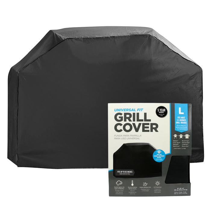 Universal Fit Large Grill Cover Durable Weather Resistant 3-5 Burner 65x20x45"