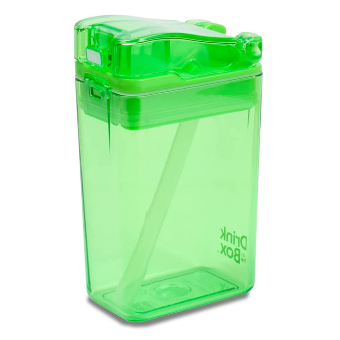 Kitchen Innovations Refillable Drink In The Box Anti-Leak BPA Free Green 8 Oz