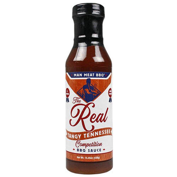 The Real Man Meat 15.45 oz Tangy Tennessee BBQ Sauce Competition Rated 11002