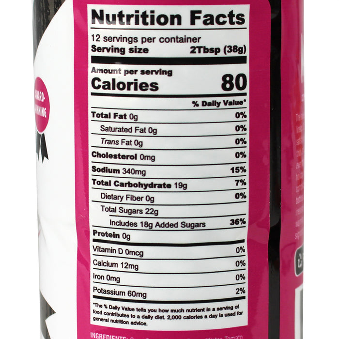 The Real Man Meat BBQ 16 Oz Sticky Sweet Competition BBQ Sauce 11019-ManMeat