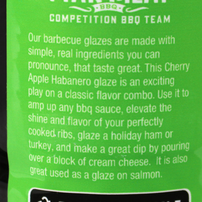 The Real Man Meat 16 Oz Cherry Apple Habanero BBQ Glaze 11020-ManMeat
