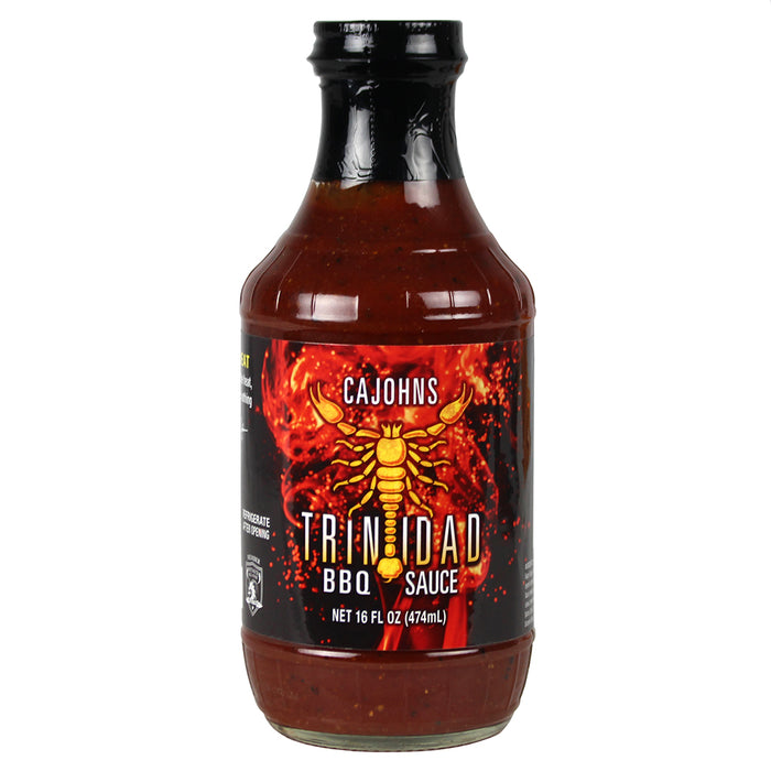 CaJohns Trinidad Scorpion BBQ Sauce 16 Oz Extreme Heat 1476