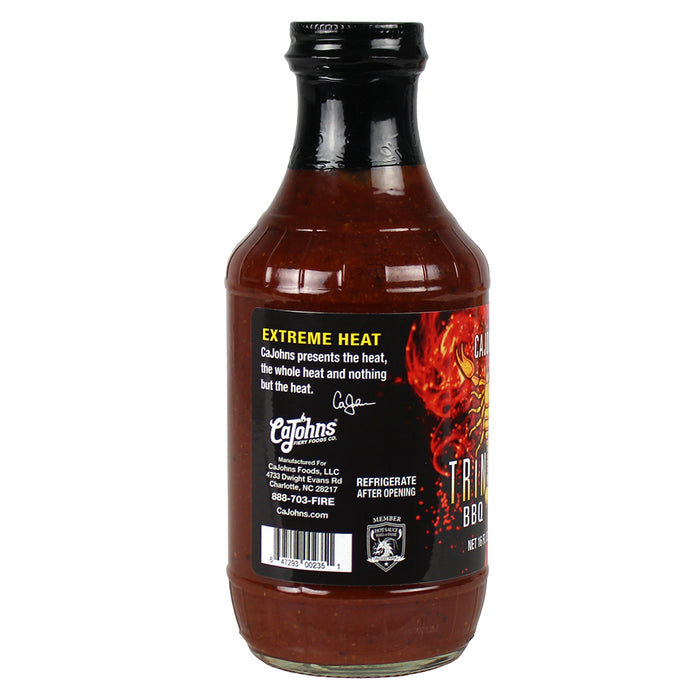 CaJohns Trinidad Scorpion BBQ Sauce 16 Oz Extreme Heat 1476