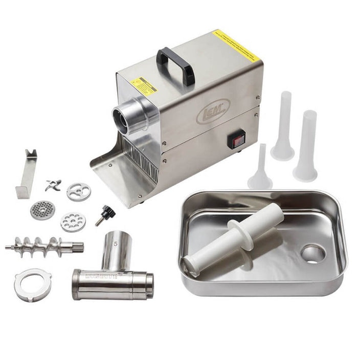 LEM Food Grinder Big Bite #5 .35 Horsepower Stainless Steel Electric Heavy Duty