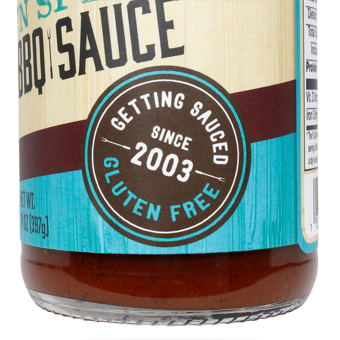 Denny Mike's Sweet 'N Spicy BBQ Sauce Gluten Free Premium Ingredients 14 Oz