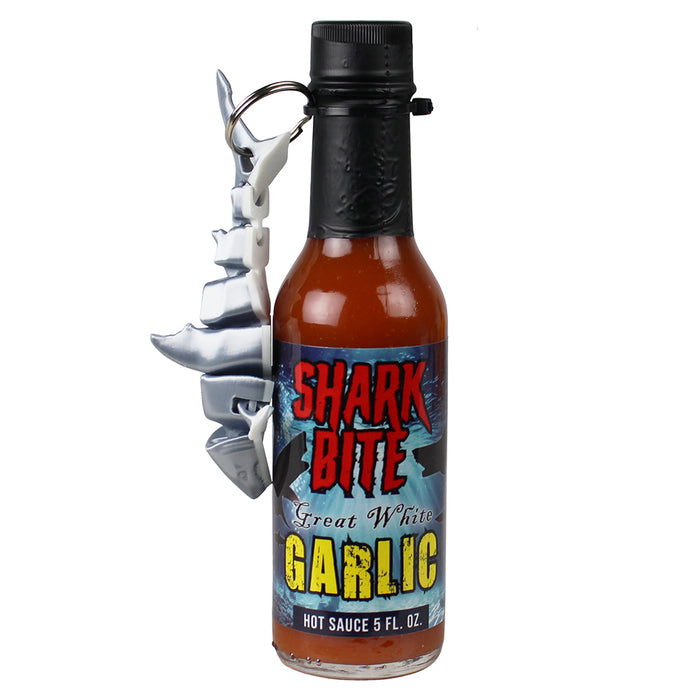 Sharkbite Great White Garlic Hot Sauce 5 Oz Habanero Pepper 1904