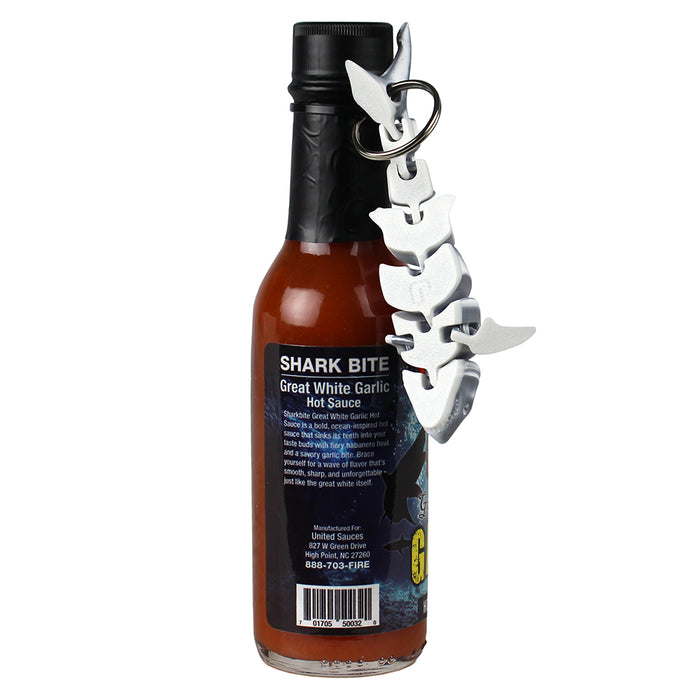 Sharkbite Great White Garlic Hot Sauce 5 Oz Habanero Pepper 1904