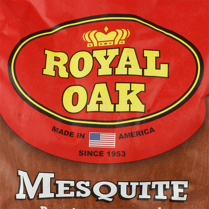 Royal Oak Mesquite Charcoal Briquets Premium Hardwood Fast-Start Ridges 14.6 LB