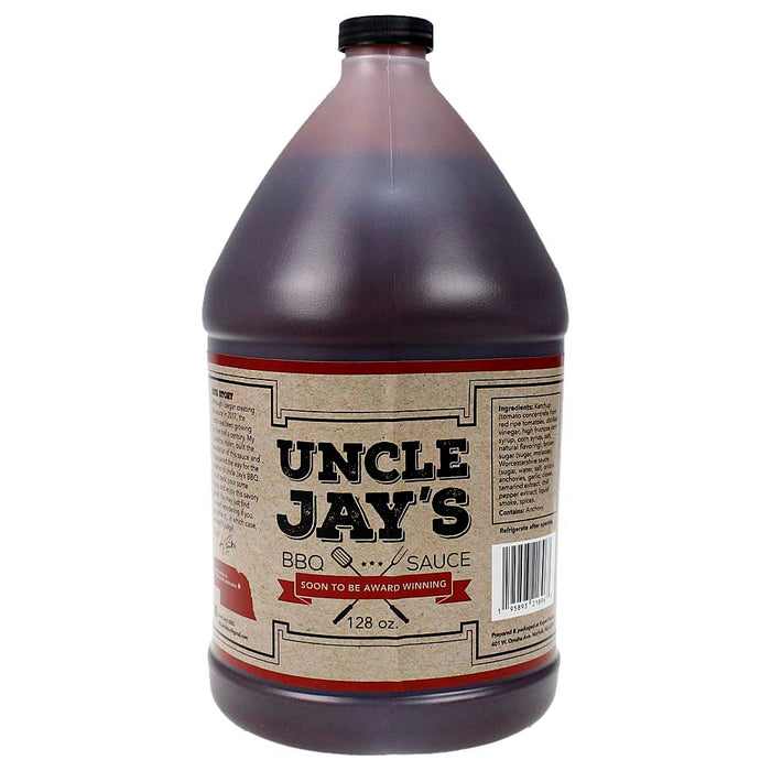 Uncle Jays BBQ Sauce 128 Oz Sweet Smokey Kansas City Style 1 Gallon 21896