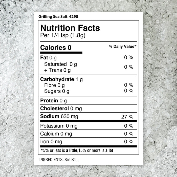 The Spice Lab Grilling Sea Salt 8 Oz Gluten Free Kosher Non GMO 4298-PJ4-GRO