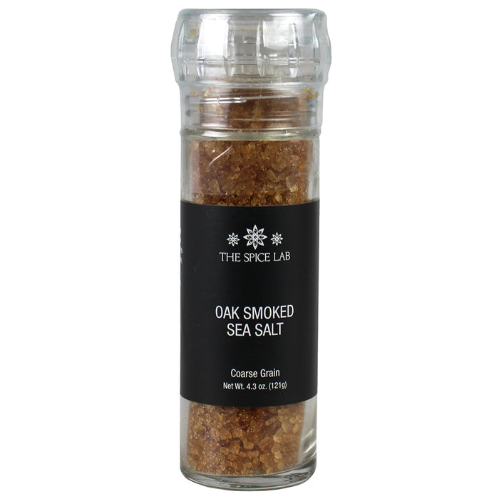 The Spice Lab Oak Smoked Coarse Sea Salt Grinder 4.3 Oz Gluten Free 4306-GG1-GRO