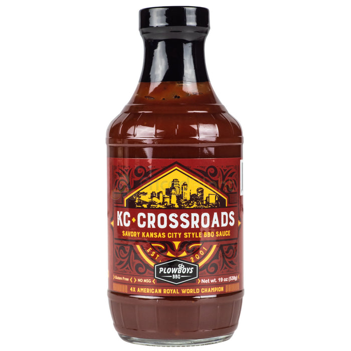 Plowboys KC Crossroads BBQ Sauce or Marinade 16 oz Bottle Savory & Smokey Flavor