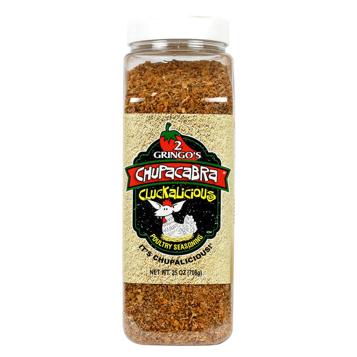 2 Gringos Chupacabra Cluckalicious Poultry Blend BBQ Dry Rub Seasoning 25 Oz