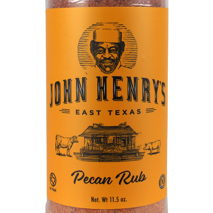 John Henry's Store Pecan Rub Seasoning 11.5 Oz Bottle All Purpose 55112