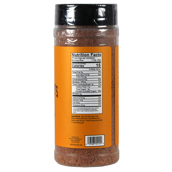 John Henry's Store Mesquite Rub Seasoning 13 Oz Bottle All Purpose 55114