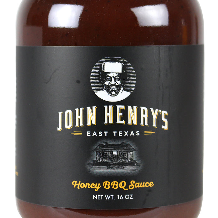 John Henry's Store Honey BBQ Sauce 16 Oz Jar East Texas 55128