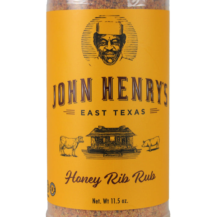 John Henry's Store Honey Rib Rub Seasoning 11.5 Oz Bottle All Purpose 55523