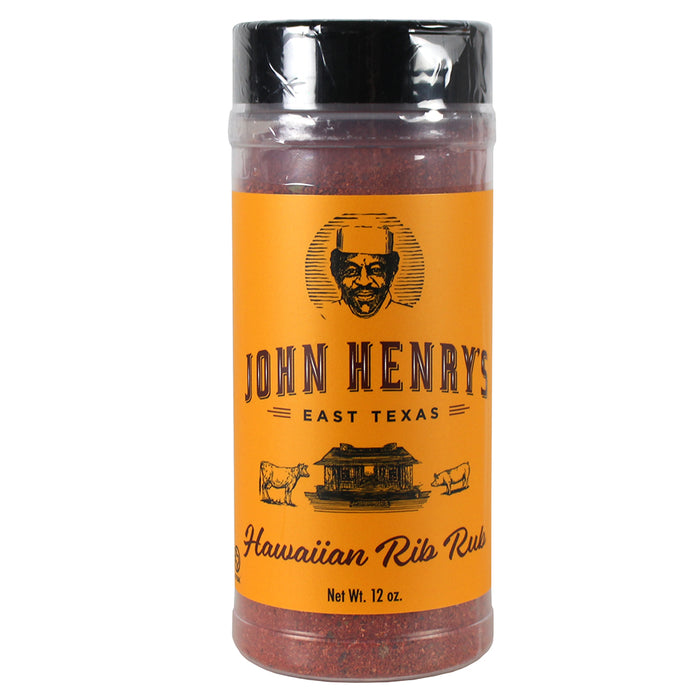 John Henry's Store Hawaiian Rib Rub Seasoning 12 Oz Bottle All Purpose 55626