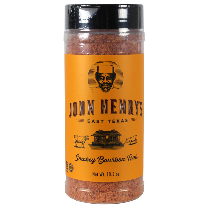 John Henry's Store Smokey Bourbon Rub Seasoning 10.5 Oz Bottle All Purpose 55761