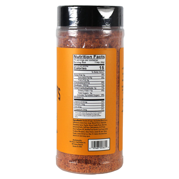 John Henry's Store Smokey Bourbon Rub Seasoning 10.5 Oz Bottle All Purpose 55761