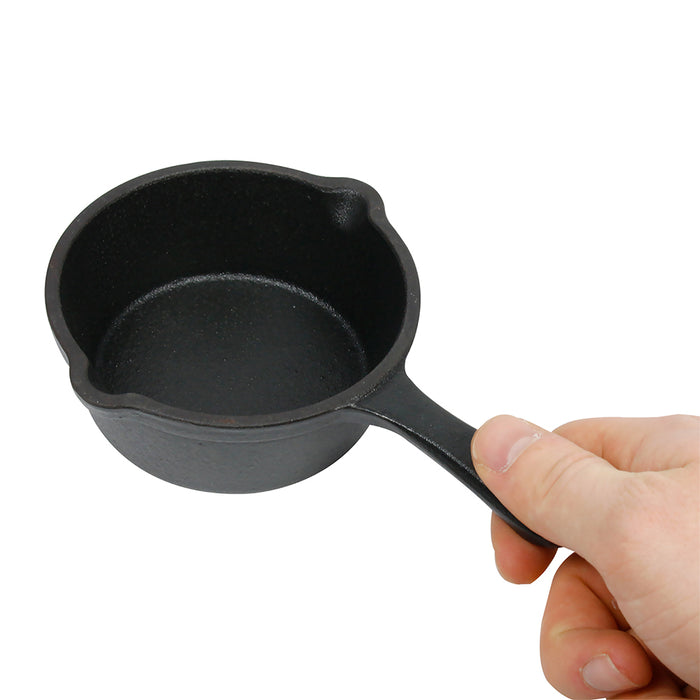 Napoleon Cast Iron Dessert Cooker 4 Inch Pan With Pour Spouts And Hanging Hole