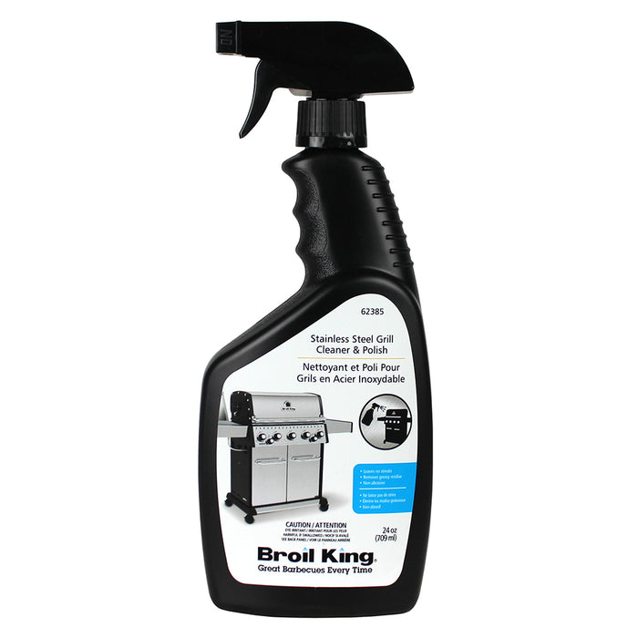 Broil King Stainless Steel Grill Polish 24 Oz Non-Aerosol Pump Bottle 62385