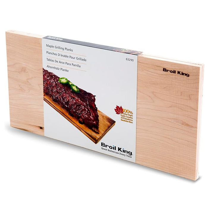 Broil King Maple Grilling Planks 2 Pieces 7.5" x 15" x. 375" 63290