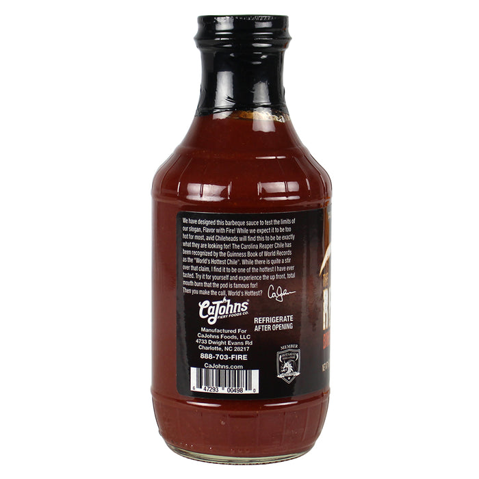 CaJohns The Reaper Barbecue Sauce 16 Oz Carolina Reaper Pepper 6513