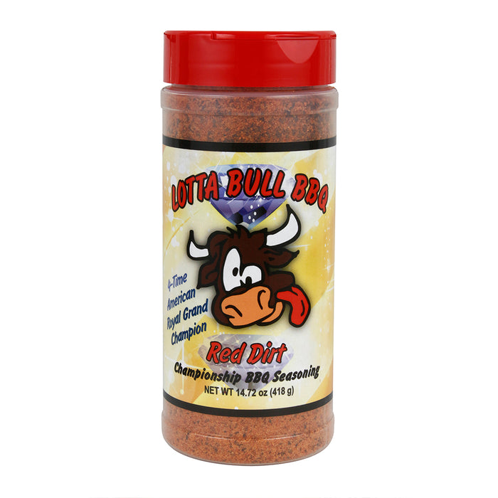 Lotta Bull BBQ Red Dirt Championship BBQ Rub Seasoning Gluten-Free 14.72 Oz