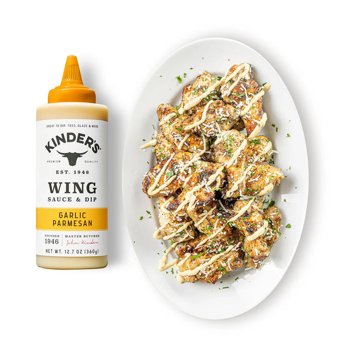 Kinders Garlic Parmesan Wing Sauce 12.7 Oz No High Fructose Corn Syrup 65505