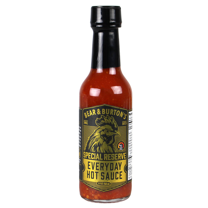 Bear & Burton's Everyday Hot Sauce 5oz Gluten Free All Natural Red Peppers 67203