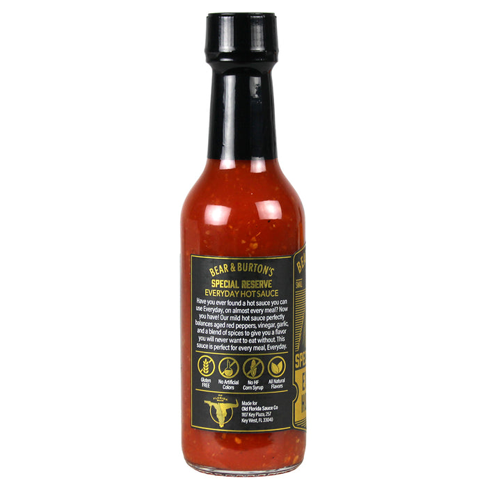 Bear & Burton's Everyday Hot Sauce 5oz Gluten Free All Natural Red Peppers 67203