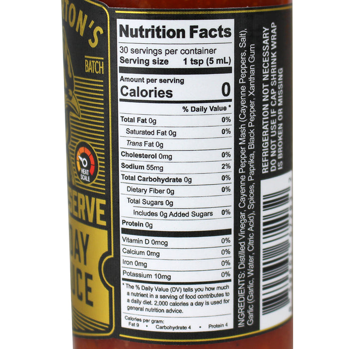 Bear & Burton's Everyday Hot Sauce 5oz Gluten Free All Natural Red Peppers 67203