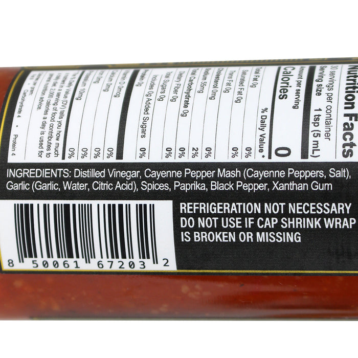 Bear & Burton's Everyday Hot Sauce 5oz Gluten Free All Natural Red Peppers 67203